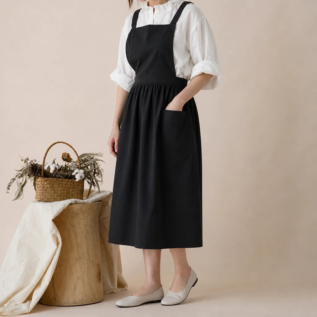 Hauskleid Schürze 1