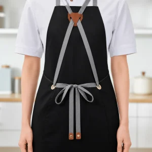 Schürze Gastronomie Schwarz 1