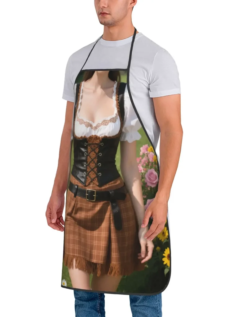 Braune Schürze Dirndl 5