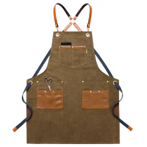 Schürze Canvas Leder 1